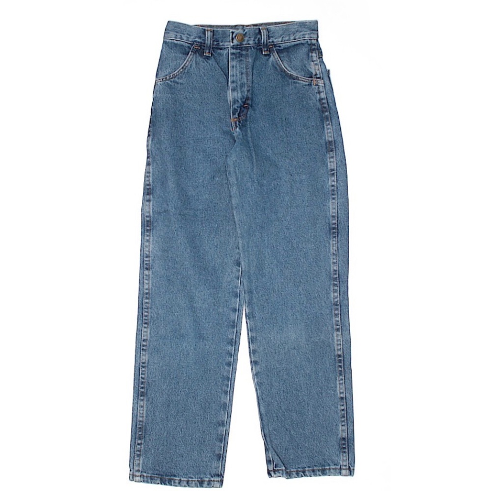 RUSTLER Jeans Straight Leg Cotton Denim SZ 12 Slim